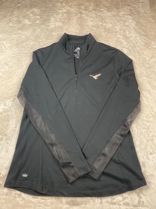 Peter Millar Jackets & Blazers - Peter Millar Crown Sport 1/4 Zip Pullover Womens M Black Golf Mesh Sleeve